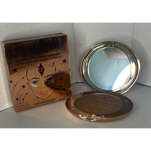 NWT Charlotte Tilbury Glow Glide Face Architect Highlighter Bronze Glow - Picture 1 of 7